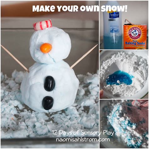 Make Your Own Snow {12 Days of Sensory Play} - Naomi Sahlstrom