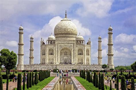 taj mahal, ivory-white, marble, agra, india, 17th, century, tomb, mosque, architecture, religion ...
