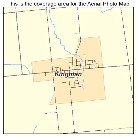 Aerial Photography Map of Kingman, IN Indiana