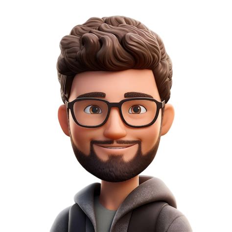 Premium Photo | Memoji happy man on white background emoji