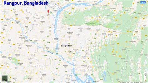 Rangpur Map - Bangladesh