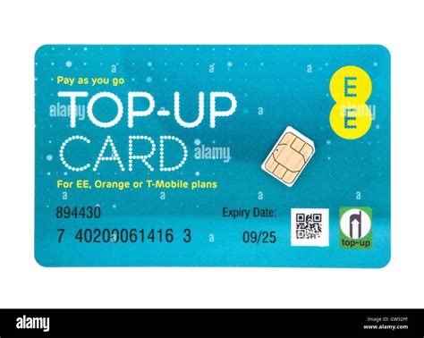 EE Pay as you go top-up card with SIM for EE, Orange or T-Mobile Stock Photo, Royalty Free Image ...