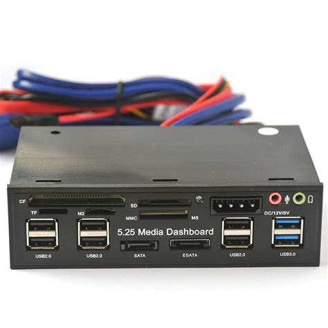 USB 3.0 Hub Multi-Function eSATA SATA Port Internal Card Reader PC ...