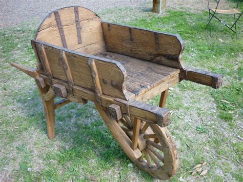 Antique Timber Wheelbarrow with Iron Fittings | Hermitage Road Antiques