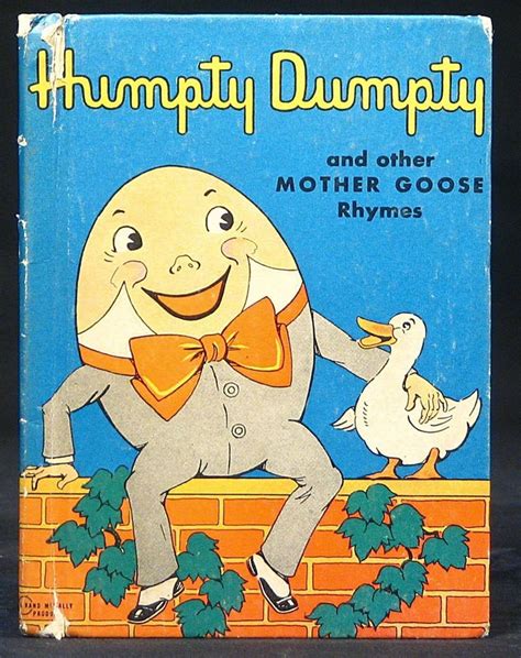 Vintage HUMPTY DUMPTY and Other Mother Goose Rhymes 1945 Color Plates