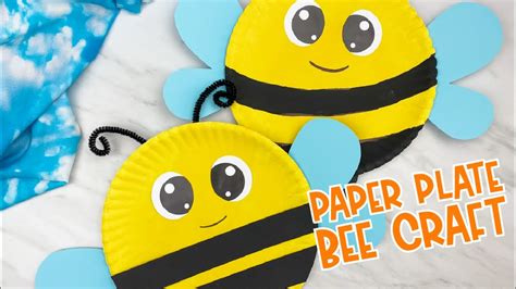 Paper Plate Bee Craft For Kids - YouTube