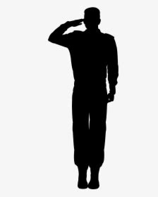 Soldier Salute Silhouette PNG Images, Free Transparent Soldier Salute ...