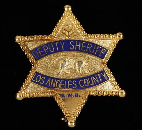 Vintage Los Angeles County CA Deputy Sheriff Badge
