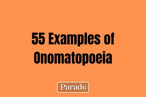 55 Onomatopoeia Examples - See a List of Words - Parade