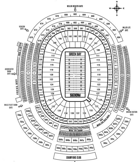 packers seating chart | Lambeau field, Seating charts, Packers family night