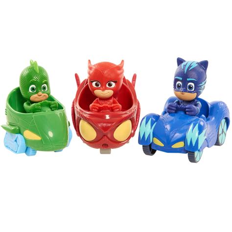 PJ Masks Mini Vehicle 3-Pack, Vehicles, Ages 3 Up, by Just Play ...