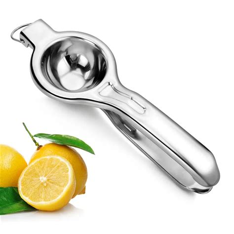 Lemon Squeezer Hand Held Citrus Squeezer for Lemons and Limes Stainless ...