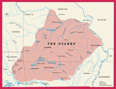 Ozark Plateau Map