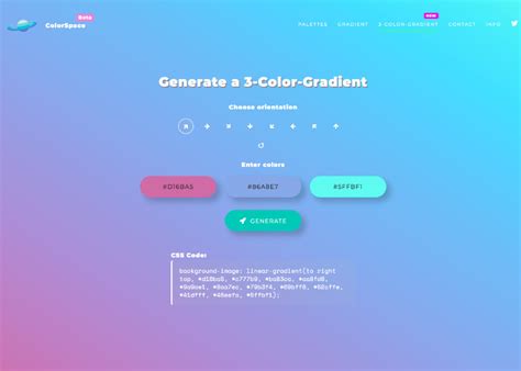 Color Space Gradient Generator - Awwwards