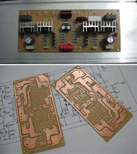 audio power amplifier circuit diagram with pcb layout - Wiring Diagram and Schematics