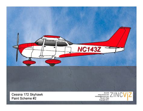 ZincVIZ: Cessna 172 Paint Scheme Option 2