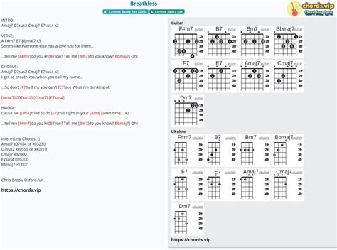 Chord: Breathless - tab, song lyric, sheet, guitar, ukulele | chords.vip