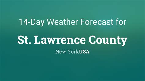 St. Lawrence County, New York, USA 14 day weather forecast