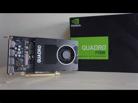 NVIDIA Quadro P2000 & AMD Ryzen 1700X Benchmark - YouTube