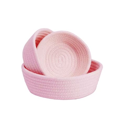 Cotton Woven Gift/Storage Basket – Pink – Babyswiki