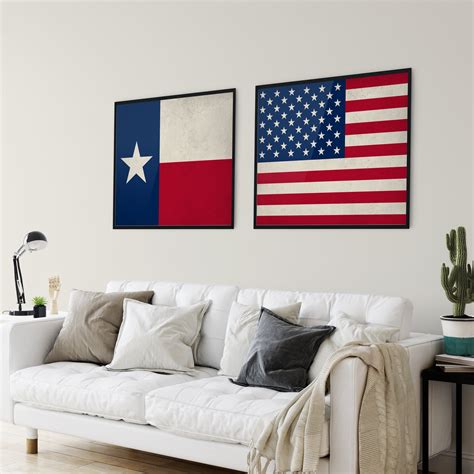 Texas Flag Art Texas Flag Print Flag Poster State Flag - Etsy