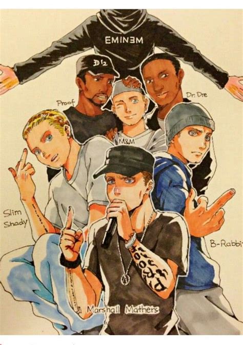 eminem the anime album - lineartdrawingswomanface