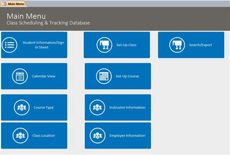 Class Student Database Template | Class Tracking Software