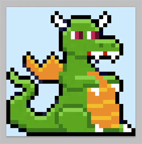 How to Make a Pixel Art Dragon - Mega Voxels