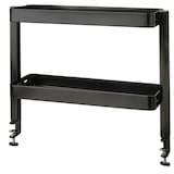 VATTENKAR desktop shelf, black, 19 ¼x6" - IKEA