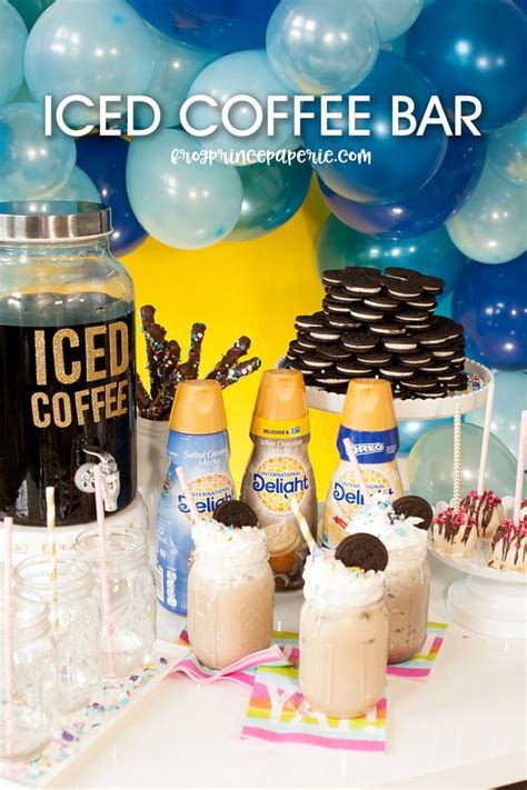 Iced Coffee Bar Party Ideas - Frog Prince Paperie