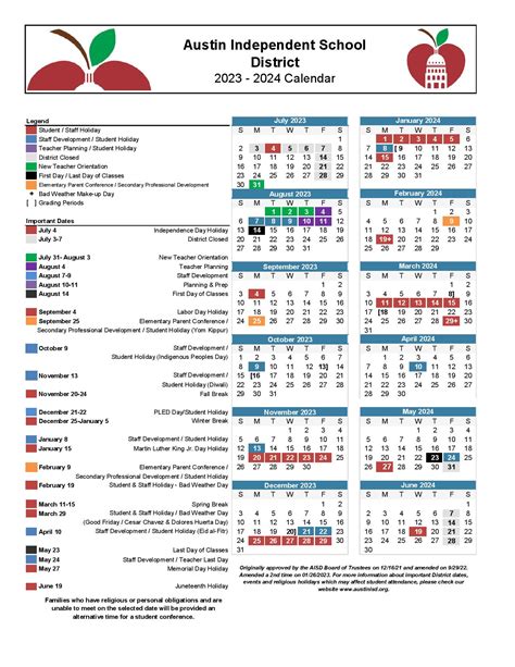 Navigating The Academic Landscape: A Comprehensive Guide To The Austin ISD Calendar 2025-2026 ...