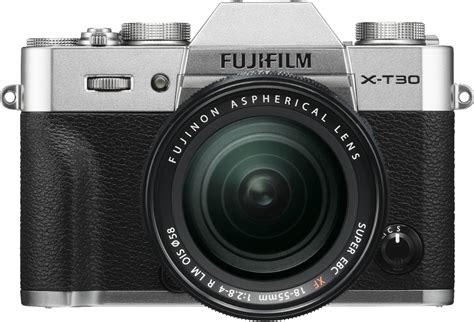 Best Buy: Fujifilm X Series X-T30 Mirrorless Camera with 18-55mm Lens Silver 16619786