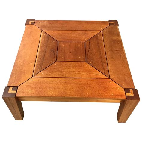 Rob Edley Welborn Prototype Square Coffee Table in Spanish Cedar at 1stDibs | spanish cedar ...