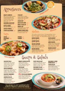 Starter Menu - Appetizers - Nachos - Quesadillas - Salads - Guacamole