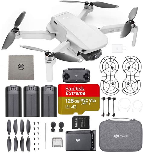 DJI Mavic Mini Fly More Combo Ultralight Foldable 3-Axis GPS Quadcopter ...