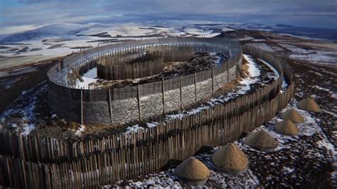 Stunning Reconstruction Of Caterthun Iron Age Forts In The Grampian Mountains, Scotland ...