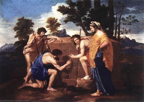 Art Reproductions Et in Arcadia Ego, 1637 by Nicolas Poussin (1594-1665, France) | ArtsDot.com