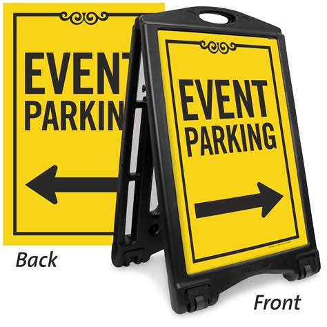 Event Parking Directional Portable Sidewalk Sign