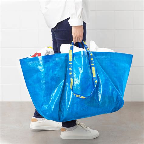 FRAKTA carrier bag, large, blue, 55x37x35 cm/71 l | IKEA Indonesia