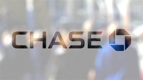 JPMorgan Chase Bank Logo on the Screen in a Meeting Room. Editorial 3D ...