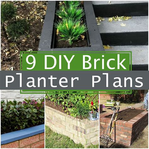 9 DIY Brick Planter Plans - DIY Crafts