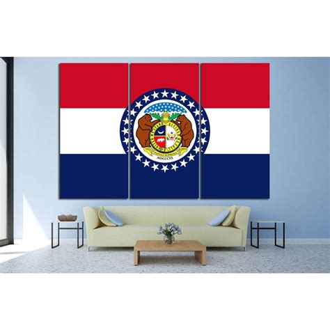 Missouri Flag №689 Ready to Hang Canvas Print – Zellart Canvas Prints