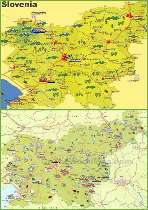 Slovenia tourist map – Artofit