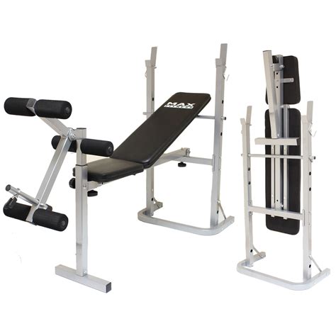 MAX FITNESS FOLDING WEIGHT BENCH HOME GYM EXERCISE LIFT/LIFTING CHEST ...