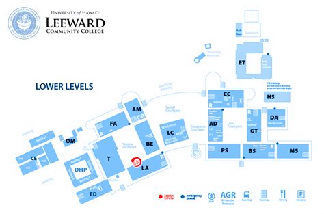 Leeward Community College Campus Map - Table Rock Lake Map