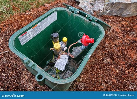 Gauges Inside Propane Tank Dome Stock Photo - Image of access, tank: 268155214