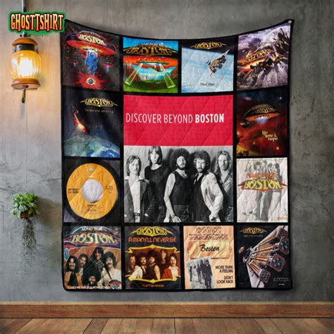 Boston (Band) Album Covers Quilt Blanket