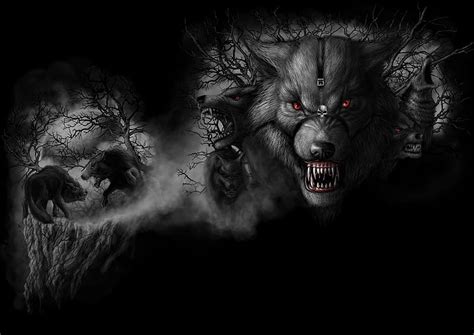 1920x1080px, 1080P free download | Wolf-Pack, wolf pack, werewolves, dark, mad, wolf, lycans ...