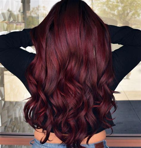 Deep red ruby wine red hair, #Deep #Hair #Red #ruby #wine #redhaircolor ...