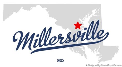 Map of Millersville, MD, Maryland